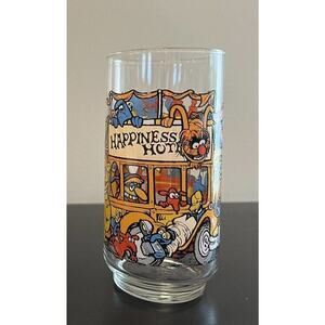 The Great Muppet Caper Happiness Hotel Drinking Glass McDonalds 1981 Vintage